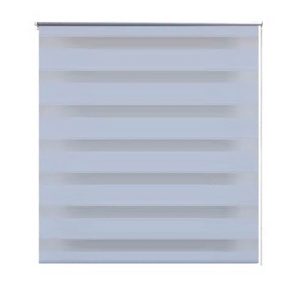 Estore de rolo 40 x 100 cm, linhas de zebra / Branco - Image 2