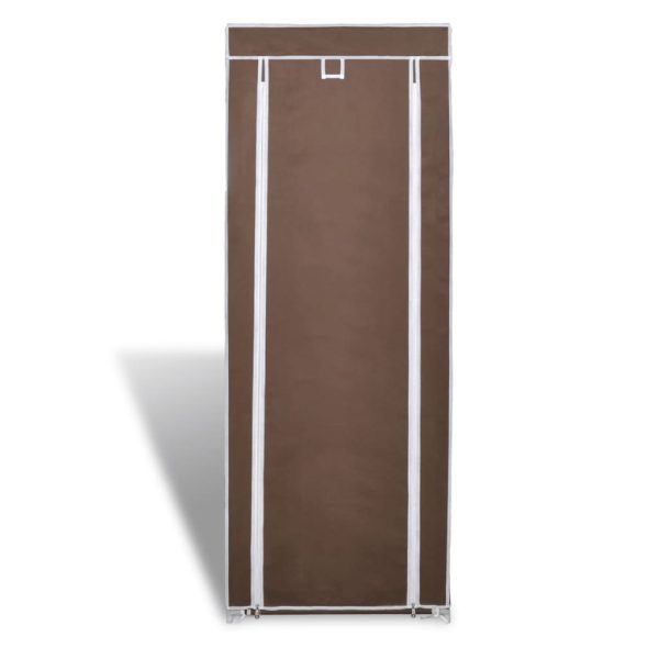 Sapateira com tampa 57 x 29 x 162 cm Castanho - Image 2