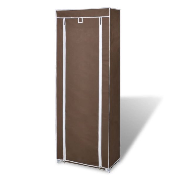 Sapateira com tampa 57 x 29 x 162 cm Castanho - Image 3