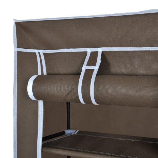 Sapateira com tampa 57 x 29 x 162 cm Castanho - Image 5