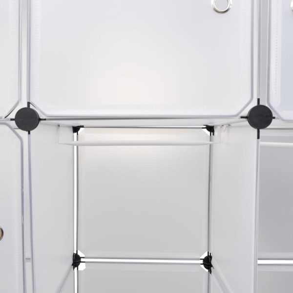 Armário plástico modular 14 gavetas 37x146x180,5cm branco - Image 5