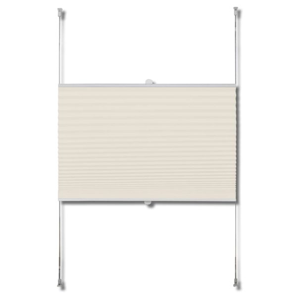 240617 Plisse Blind 40x100cm Creme - Image 4