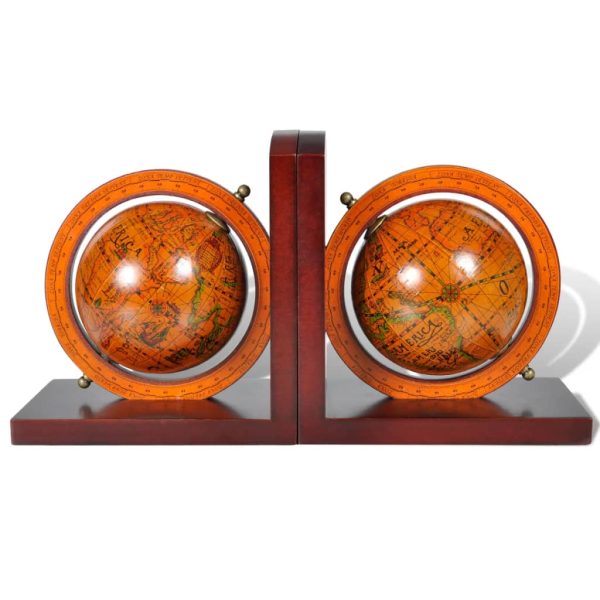 Suportes para livros com globo terreste 2 pcs - Image 2