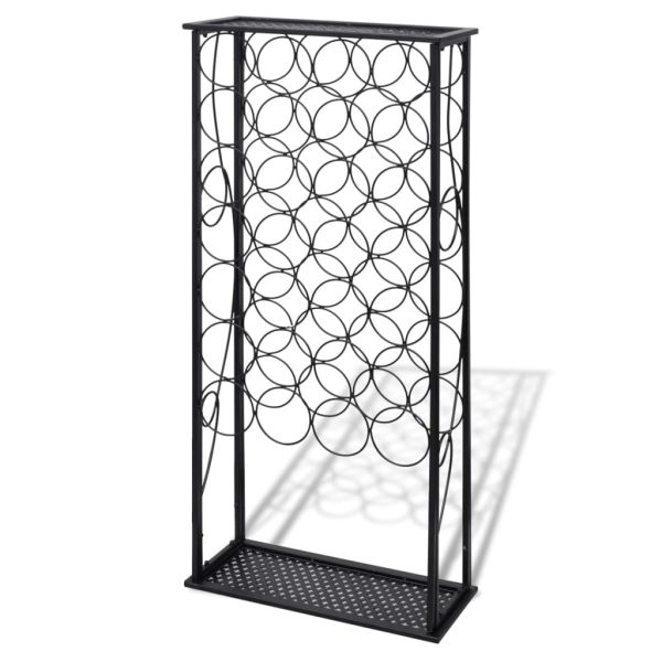 Garrafeira de metal, suporte para 28 garrafas de vinho - Image 2
