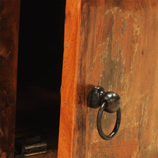 Móvel de TV vintage com 2 portas madeira reciclada - Image 9