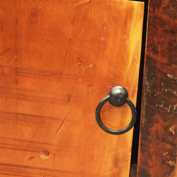 Móvel de TV vintage com 2 portas madeira reciclada - Image 10