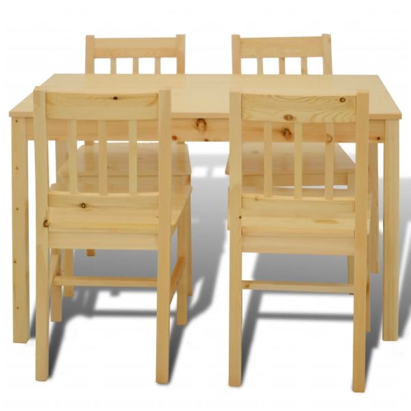 Conjunto Mesa com 4 Cadeiras / Madeira - Image 3