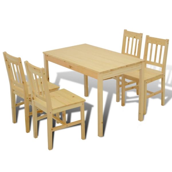 Conjunto Mesa com 4 Cadeiras / Madeira - Image 6