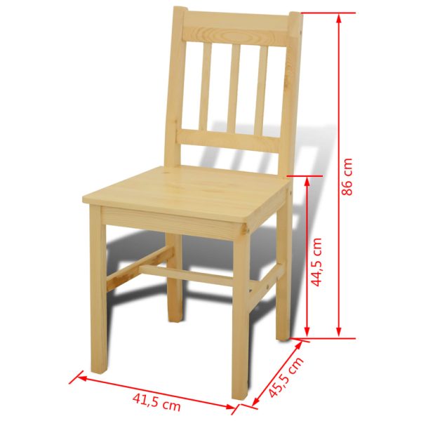 Conjunto Mesa com 4 Cadeiras / Madeira - Image 8