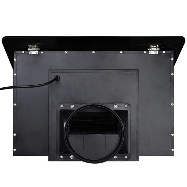 vidXL Exaustor com ecrã 600 mm vidro temperado preto - Image 7