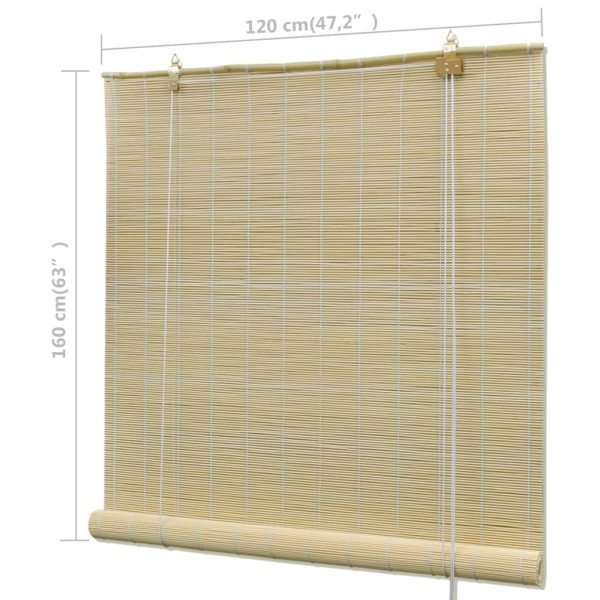 Estore de enrolar 120 x 160 cm bambu natural - Image 6