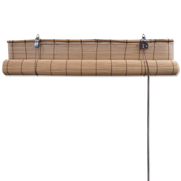 Estore de enrolar 150 x 220 cm bambu castanho - Image 5