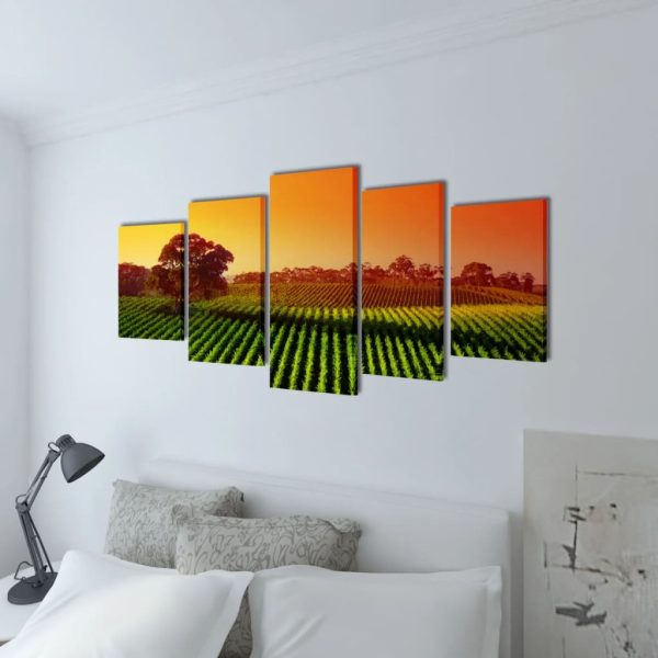 Políptico impressão campos/plantações 100 x 50 cm - Image 2