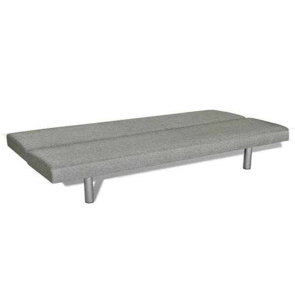 Sofá-cama poliéster cinzento - Image 3