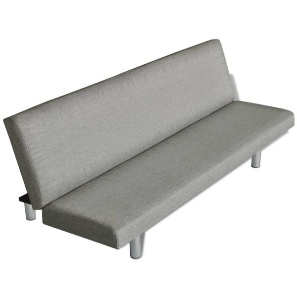 Sofá-cama poliéster cinzento - Image 5