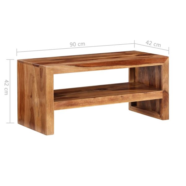 Mesa de apoio/móvel TV madeira sheesham sólida - Image 6
