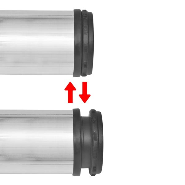 Pernas de mesa ajustáveis em altura, 4 pcs, níquel escovado, 1100 mm - Image 3