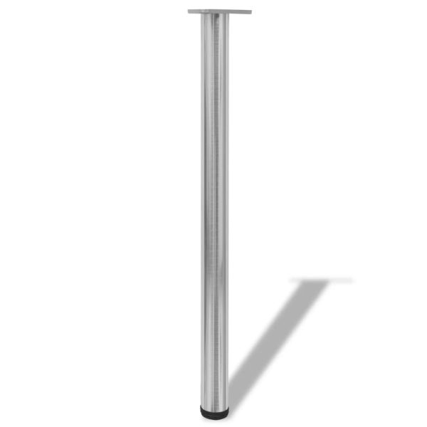 Pernas de mesa ajustáveis ​​em altura, 4 pcs, 870 mm, níquel escovado - Image 2