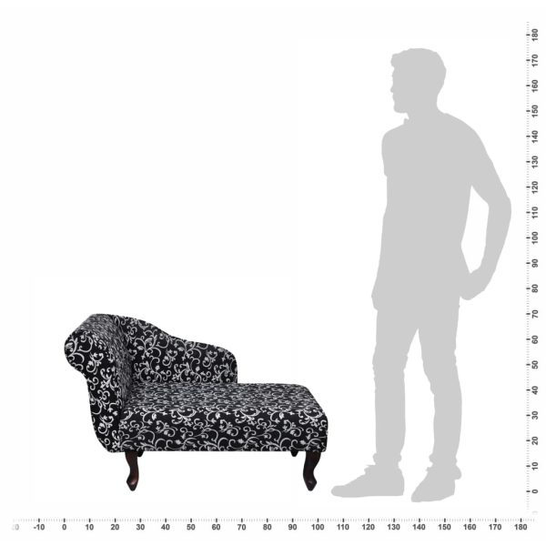 Chaise Lounge com tecido preto e branco - Image 5