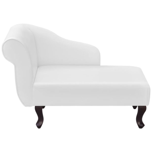 Chaise longue couro artificial branco - Image 2