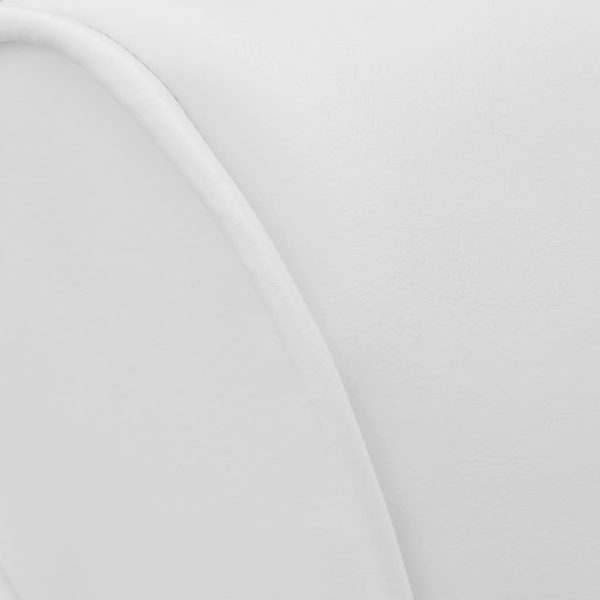 Chaise longue couro artificial branco - Image 4