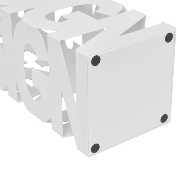 Suporte guarda-chuvas/de armazenamento quadrado branco aço 48,5 cm - Image 4