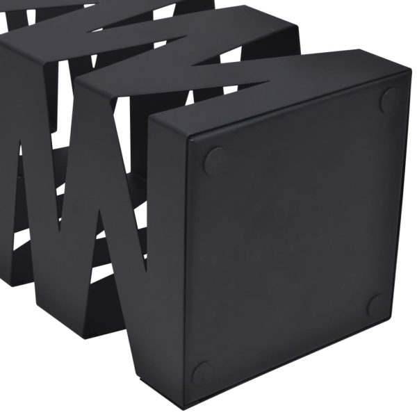 Suporte guarda-chuvas/de armazenamento quadrado preto aço 48,5 cm - Image 4