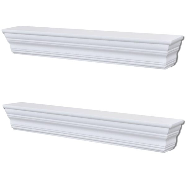 Prateleiras de parede Aaliyah 2 pcs branco - Image 2