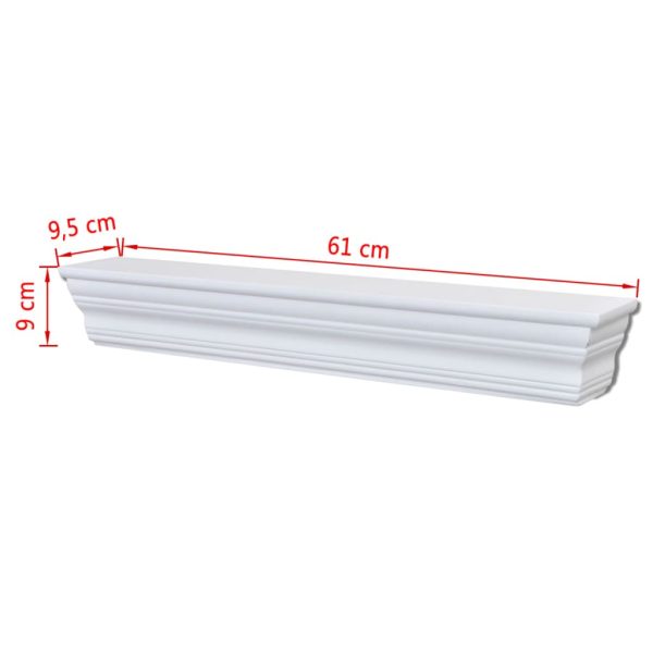 Prateleiras de parede Aaliyah 2 pcs branco - Image 6