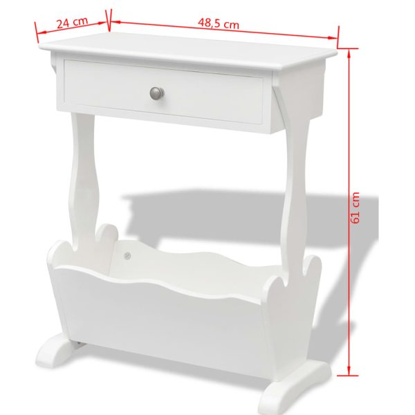 Armário revistas Melrose branco - Image 6