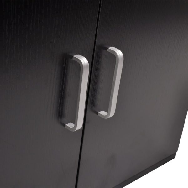 Móveis casa de banho 9 pçs e conjunto de bacia, preto - Image 6