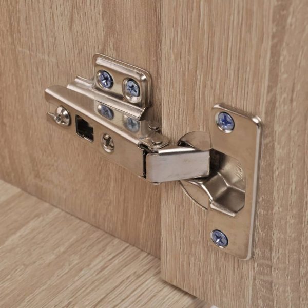 Móveis casa de banho 9 pçs e conjunto de bacia, bege - Image 10