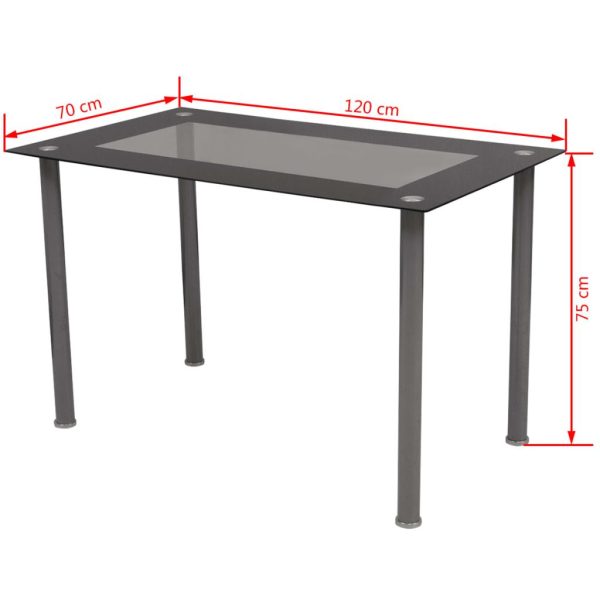 Conjunto jantar, 7 pcs, preto - Image 9