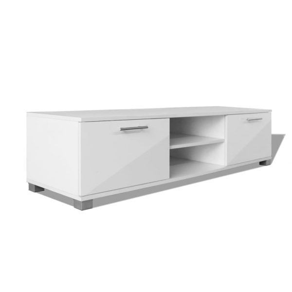 Móvel de TV 120x40,5x35 cm branco brilhante - Image 2