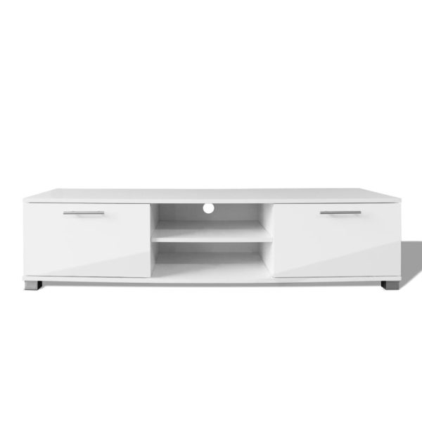 Móvel de TV 120x40,5x35 cm branco brilhante - Image 3