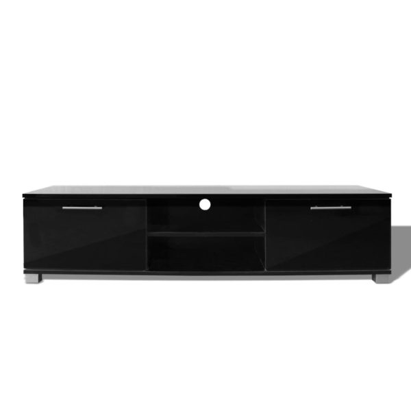 Móvel de TV 120x40,5x35 cm preto brilhante - Image 3