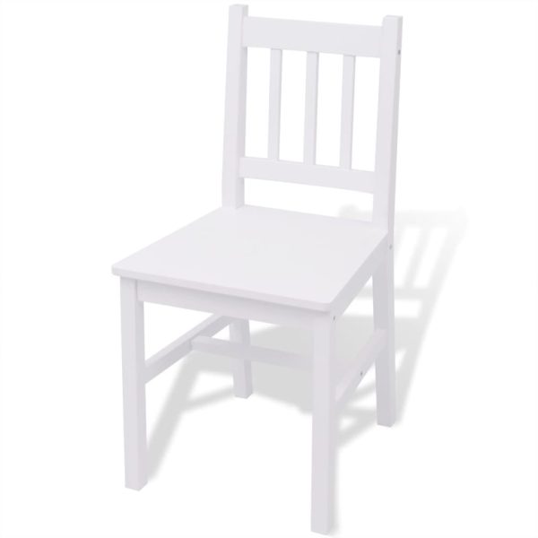 Conjunto de jantar 3 pcs madeira de pinho branco - Image 5