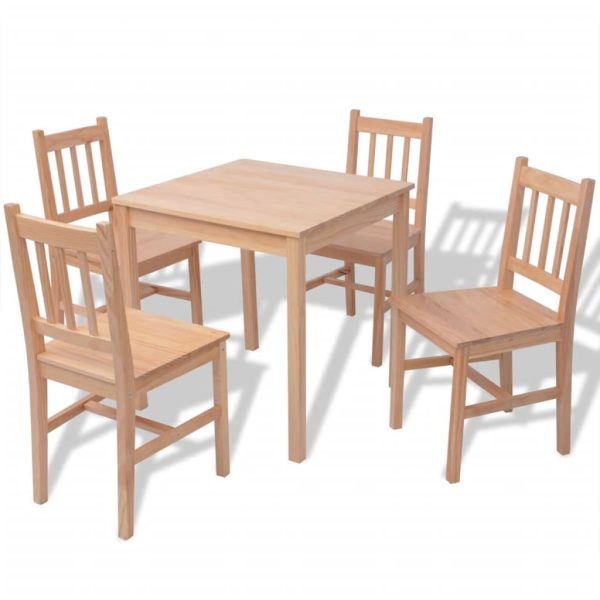 Conjunto de jantar de 5 peças em pinho - Image 2