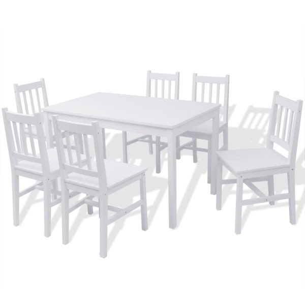 Conjunto de jantar 7 peças, pinho branco - Image 2