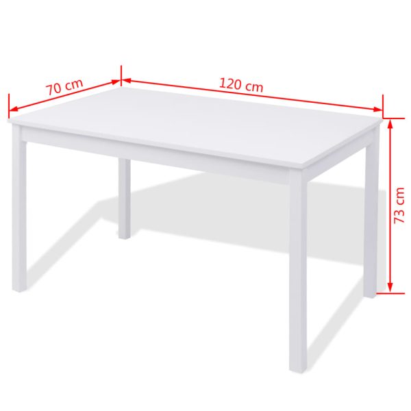Conjunto de jantar 7 peças, pinho branco - Image 8