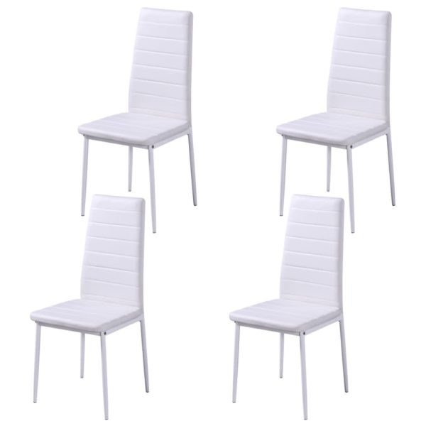 Conjunto mesa de jantar 5 pcs preto e branco - Image 5