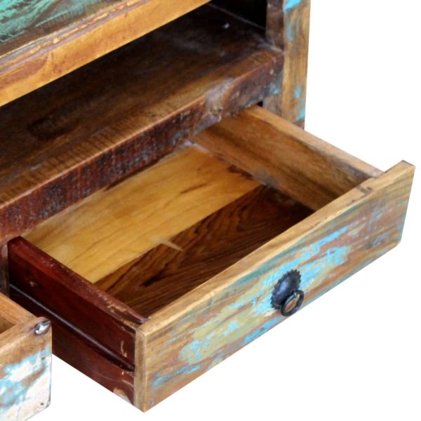 Móvel de TV com 3 gavetas, madeira reciclada sólida - Image 7