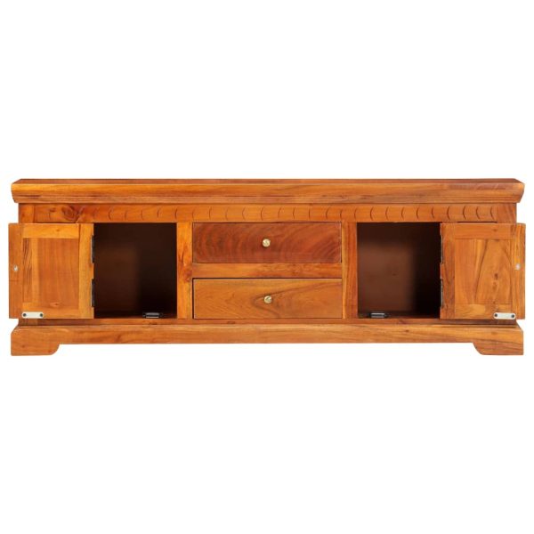 Móvel de TV 119x30x40 cm madeira de acácia maciça - Image 3