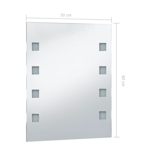 Espelho de parede LED para casa de banho 50x60 cm - Image 8