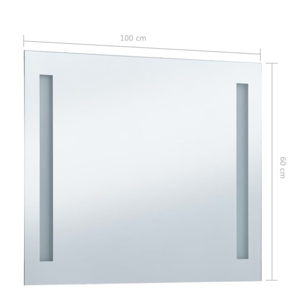 Espelho de parede LED para casa de banho 100x60 cm - Image 7