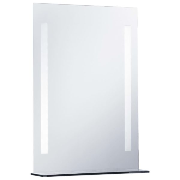 Espelho de parede LED c/ prateleira para casa de banho 50x70 cm - Image 4