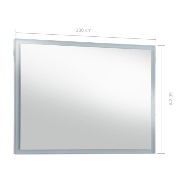 Espelho de parede LED para casa de banho 100x60 cm - Image 8