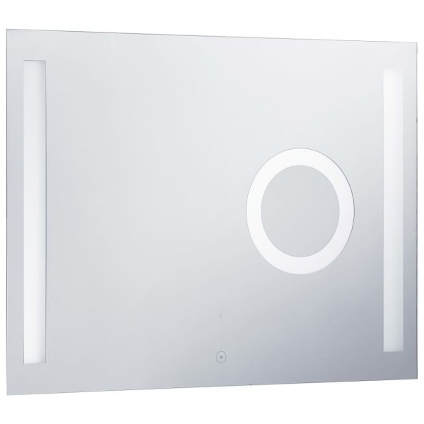 Espelho de parede LED c/ sensor tátil casa de banho 80x60 cm - Image 4
