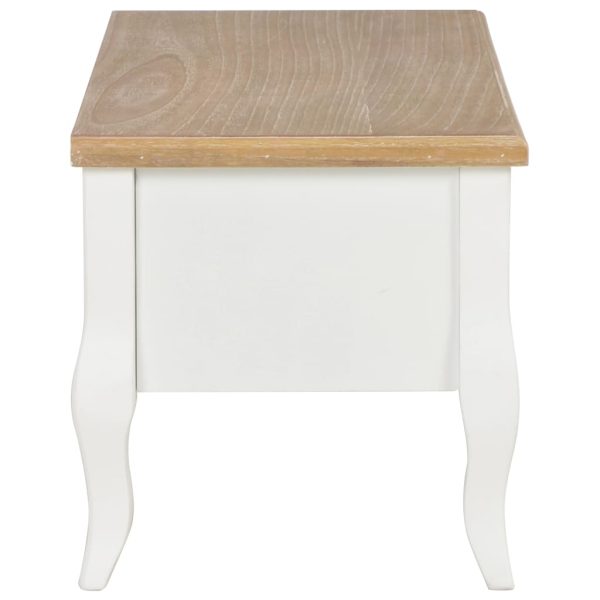 Móvel de TV 100x35x35 cm madeira branco - Image 5