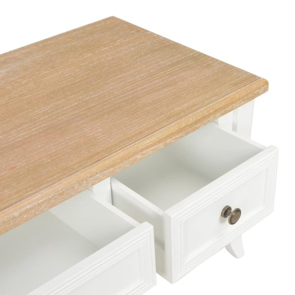 Móvel de TV 100x35x35 cm madeira branco - Image 6